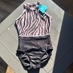 Strappy Zebra Print Darcy Leotard